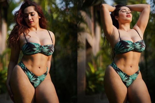Aditi Mistry Turns Jungle Muse in Bold Tropical Bikini Look