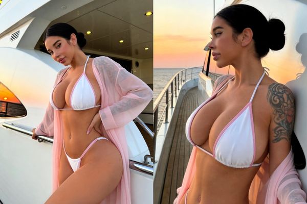 Alex Mucci Turns The Yacht Into Her Personal Runway In Viral Bikini Look