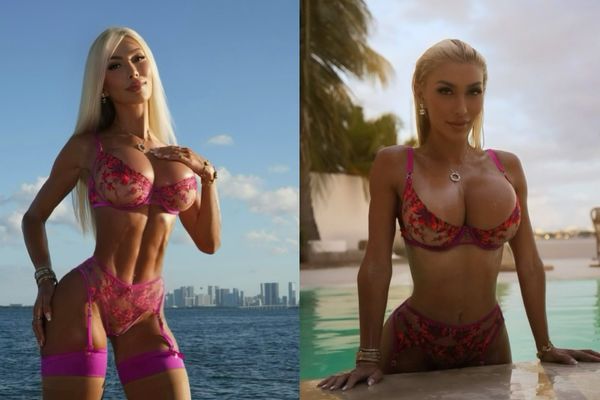 Anna DiCenzo Brings Miami Resort Style To Life With A Bold Pink Look