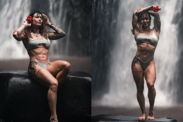 Celia Gabbiani’s Sage-Green Swimwear Finds The Perfect Rainforest Setting