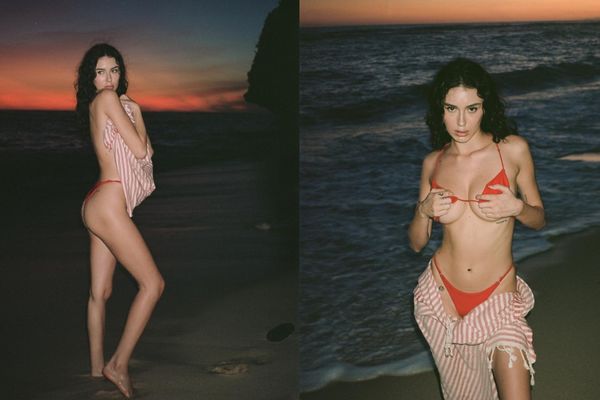 Crina Maria Turns Beach Fashion Into a Glamorous Statement With Her Bold Golden Hour Look