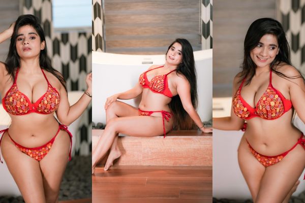 Dipshikha Roy Brings Resort Chic to Life in a Bold Red Editorial