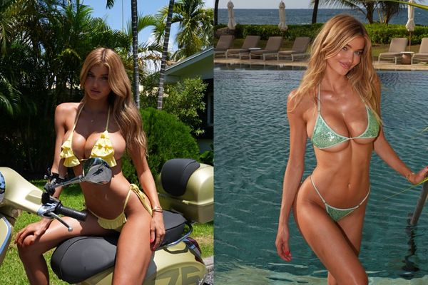 From Scooter Chic to Poolside Luxury: Hayley Maxfield's Summer Style Turns Heads