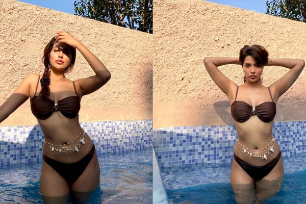 Raiza Wilson’s Chocolate-Brown Bikini Look Is Poolside Style Inspiration