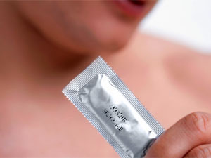 Wearing condom Wearing condom