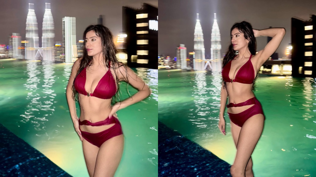 Akshita Dutta Sets Kuala Lumpur Ablaze with Her Bold Infinity Pool Look