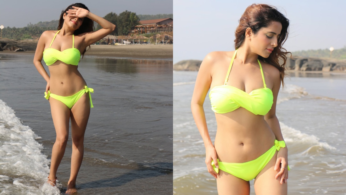 Kate Sharma Turns Heads in Neon Bikini, Redefines Beach Glam Like Never Before