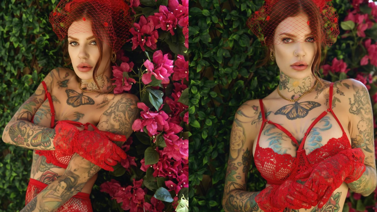 Lindsey Taylor Tierney Sets the Frame on Fire with Her Bold Red Glam Look