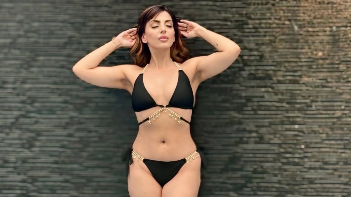 Navina Bole Sets Temperatures Soaring in Bold Black Bikini Look