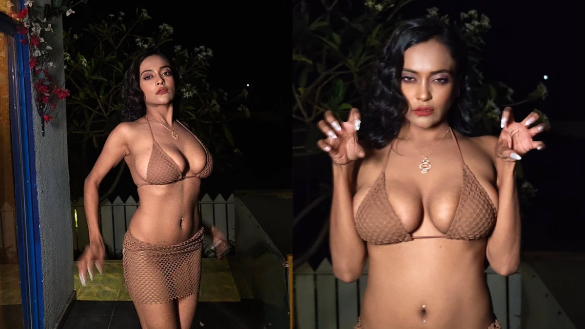 Nehal Vadoliya Turns Up The Heat In Bold Crochet Glam Look