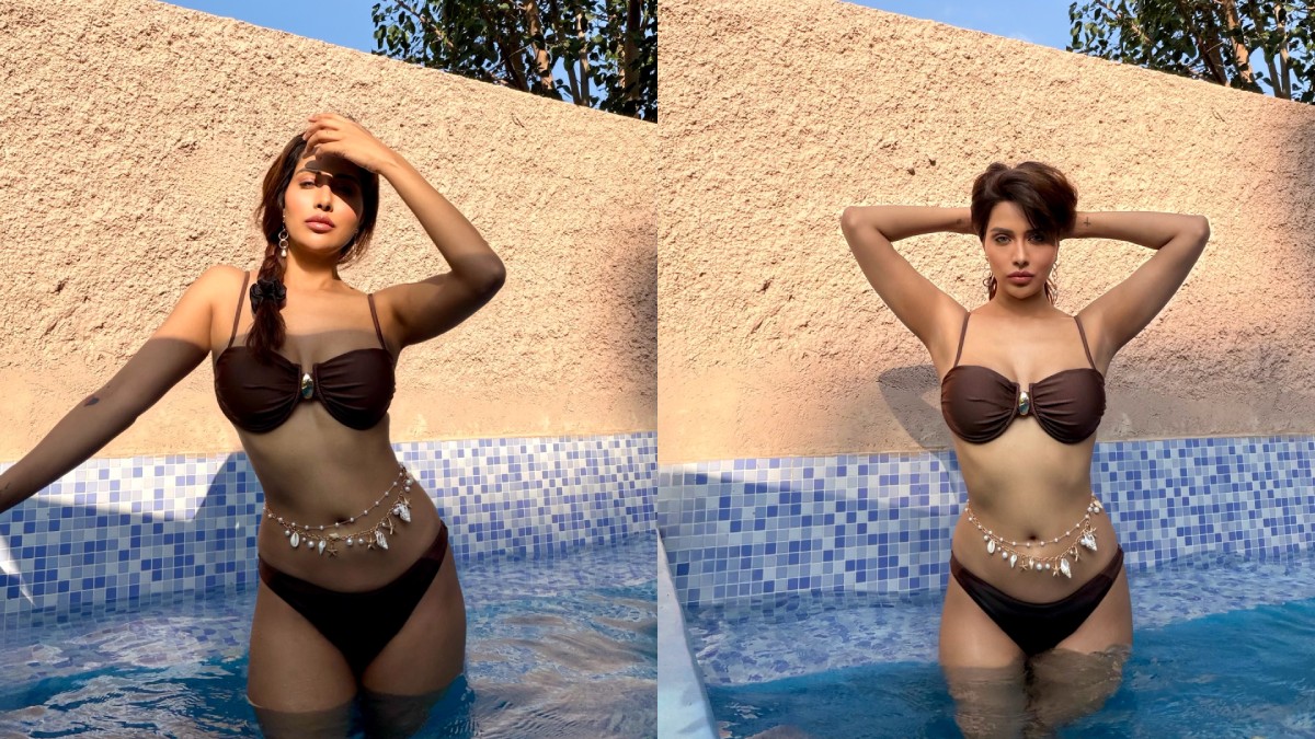 Raiza Wilson’s Chocolate-Brown Bikini Look Is Poolside Style Inspiration