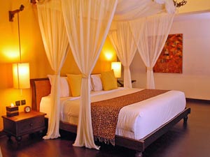 Soft lighting romantic bedroom