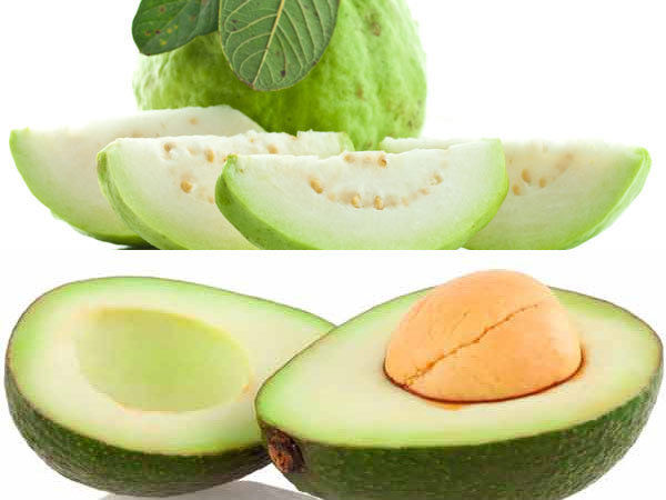 கொய்யா, ஆவகேடா பழங்கள்